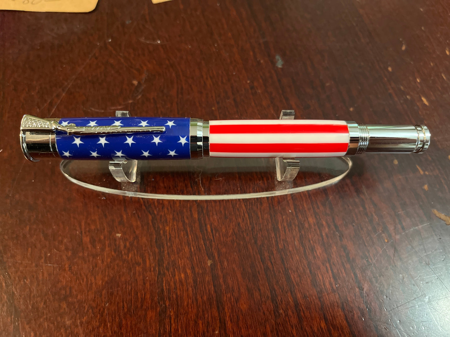 Over / Under Chrome Rollerball Pen Stars & Stripes