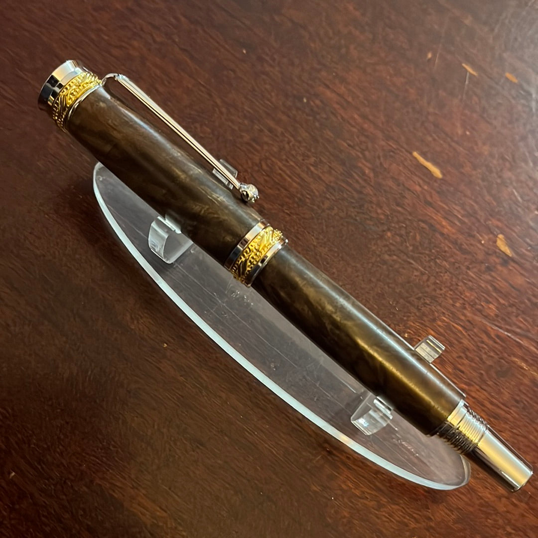 Majestic jr rollerball pen chrome walnut