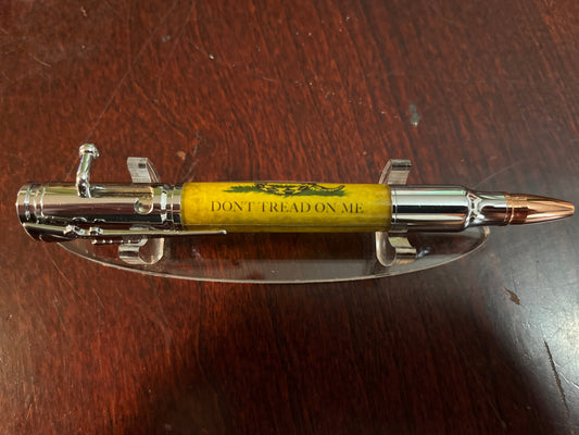 Bolt Action Pen Chrome Don't Tread on me