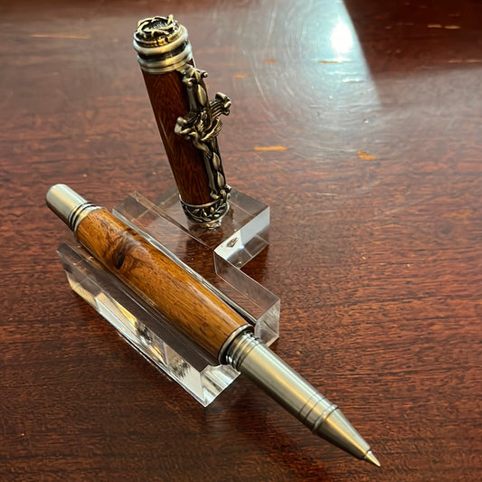 Amazing grace rollerball pen pewter shittim wood