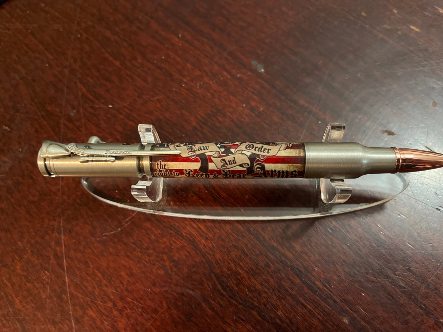 Bolt Action Pen Pewter Trump Law & Order