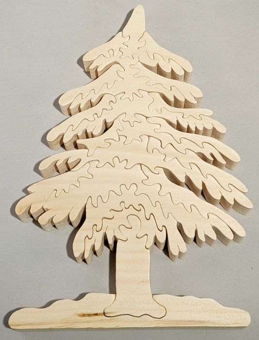 Snowy Evergreen Puzzle